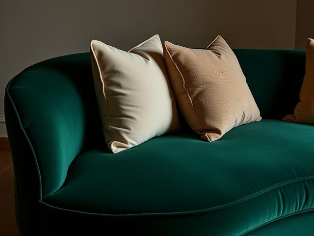 Elegant skreddersydd sofa med puter